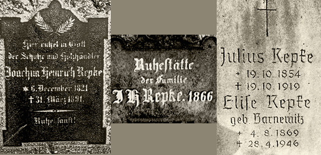 Grabsteine der Familie Repke Friedhof Ferchesar