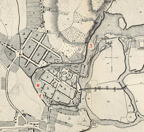 Karte Denkwrdigkeiten der Churmrkischen Stadt Rathenow 1803 Wagener