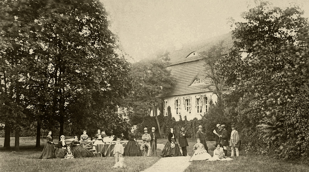 Wohnhaus Albertsheim mit Gartengesellschaft gegrndet von Albert Schultze