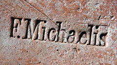 Ziegelstempel F. Michaelis in Plaue Hintermauerungsziegel