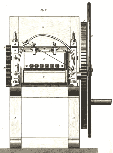 Ziegelei Drain Roehren Presse Eisen Egels 1853