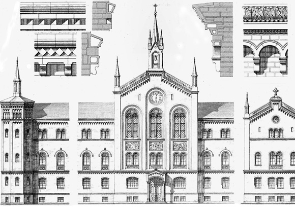 Hermsdorfer Ziegel Erziehungshaus am Urban Gustav Mller um 1865