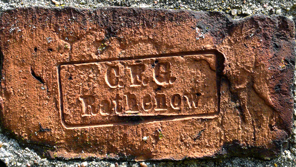 Berlin Lehrter Strasse Ziegelstempel C. F. G. Rathenow C(arl) F(riedrich) Gantzer Standort unbekannt xl