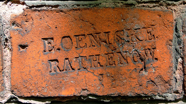Berlin Lehrter Strasse Ziegelstempel E. OENICKE RATHENOW Btzer xl