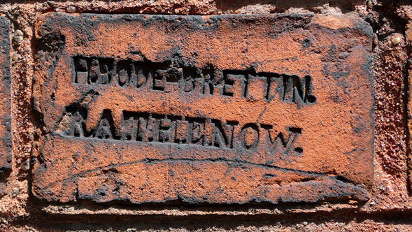 Berlin Lehrter Strasse Ziegelstempel H. BODE BRETTIN RATHENOW xl
