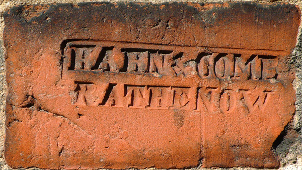 Berlin Lehrter Strasse Ziegelstempel HAHN & COMP. RATHENOW xl