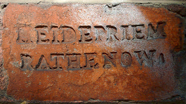 Berlin Lehrter Strasse Ziegelstempel HEIDEPRIEM RATHENOW 1 xl