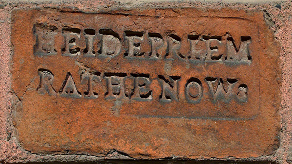 Berlin Lehrter Strasse Ziegelstempel HEIDEPRIEM RATHENOW 3 Btzer bei Rathenow xl