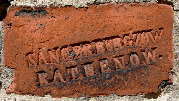 Berlin Lehrter Strasse Ziegelstempel SNGER BERGZOW RATHENOW xl