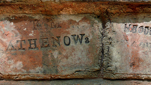 Berlin Lehrter Strasse Ziegelstempel v. K. M. RATHENOW 3 von Katte Marquede xl