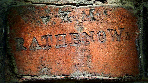 Berlin Lehrter Strasse Ziegelstempel v. K. M. RATHENOW 5 von Katte Marquede xl 