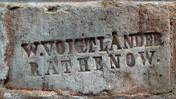 Berlin Lehrter Strasse Ziegelstempel W. VOIGTLNDER RATHENOW. Gsen / Parey xl